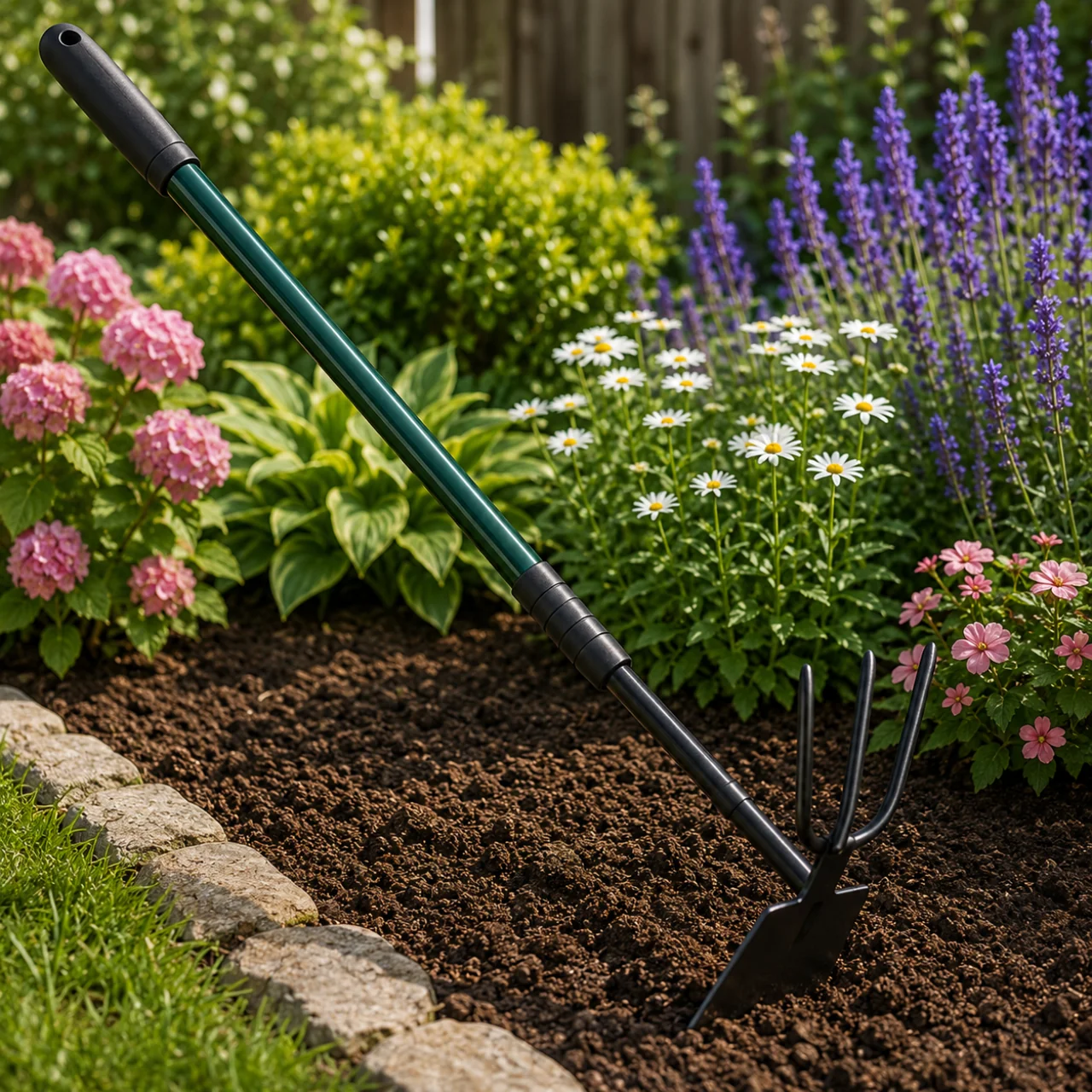 Breathable Telescopic Dual-Purpose Garden Hoe – Adjustable Hoe and Cultivator Tool Flexible