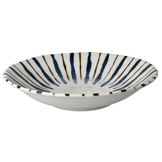 High-Performance ULTRA LIGHTWEIGHT 22CM ROUND DEEP PLATE KARU ECLE NISHOKUTOKUSA Traditional