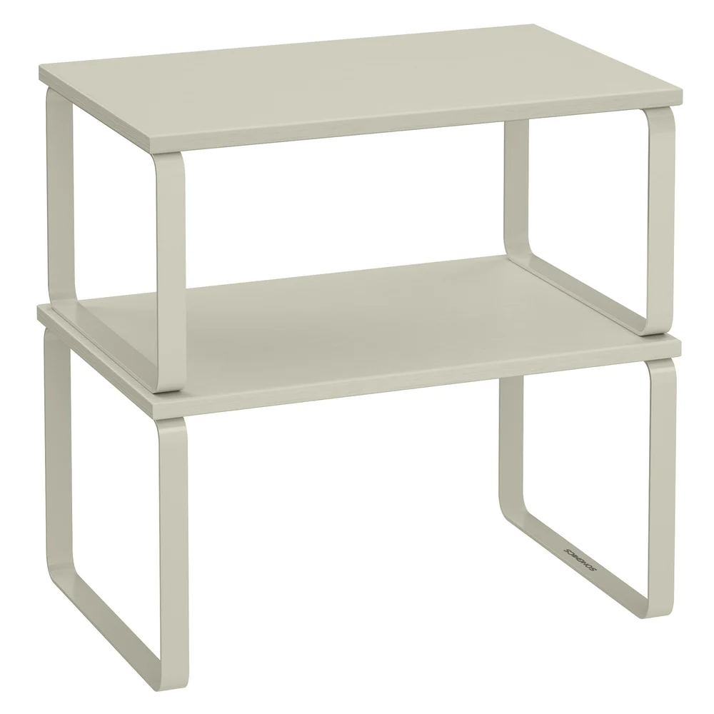 Original Design SONGMICS Set of 2 Kitchen Counter Shelves Effective