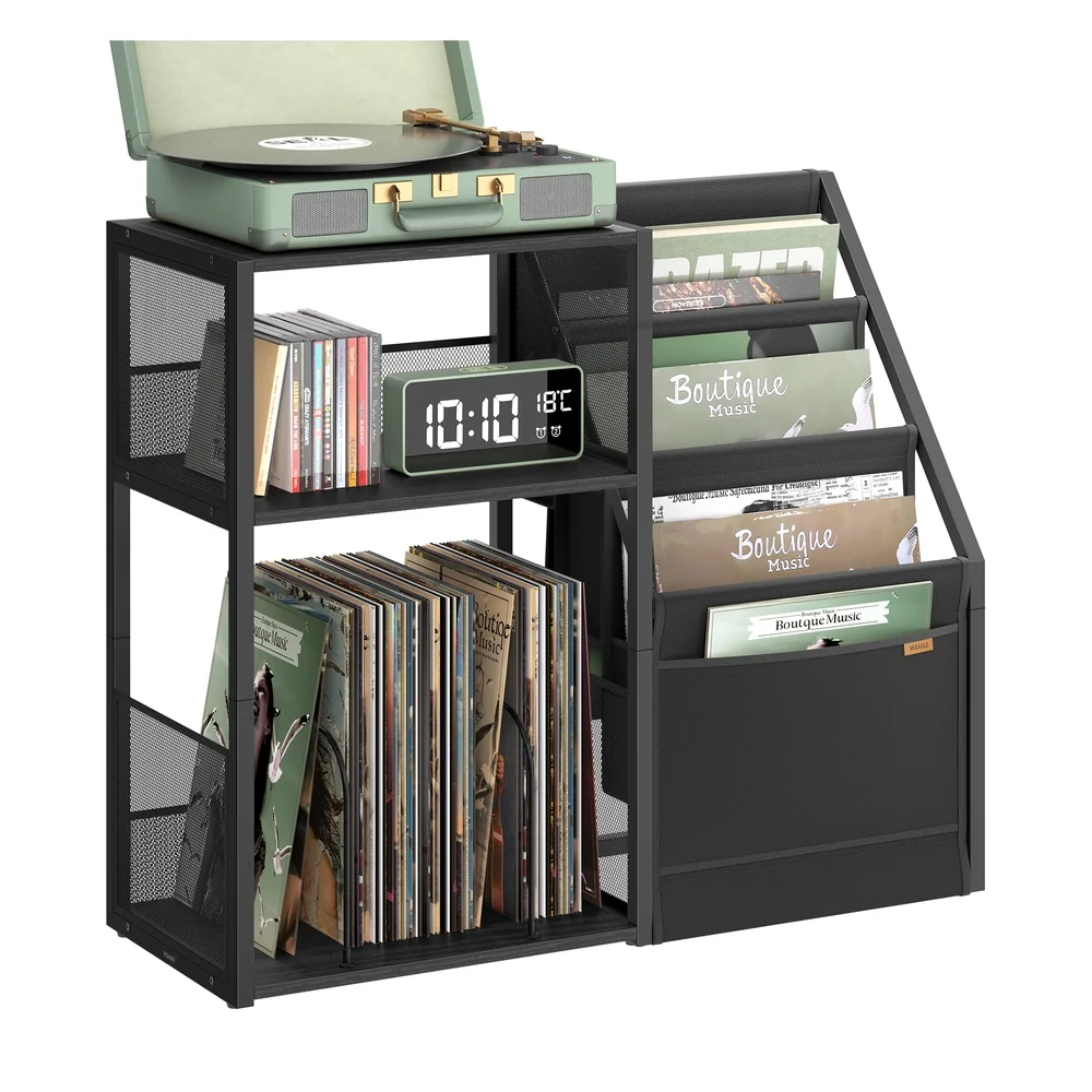 Official VASAGLE 3-Tier Record Player Stand Crafted