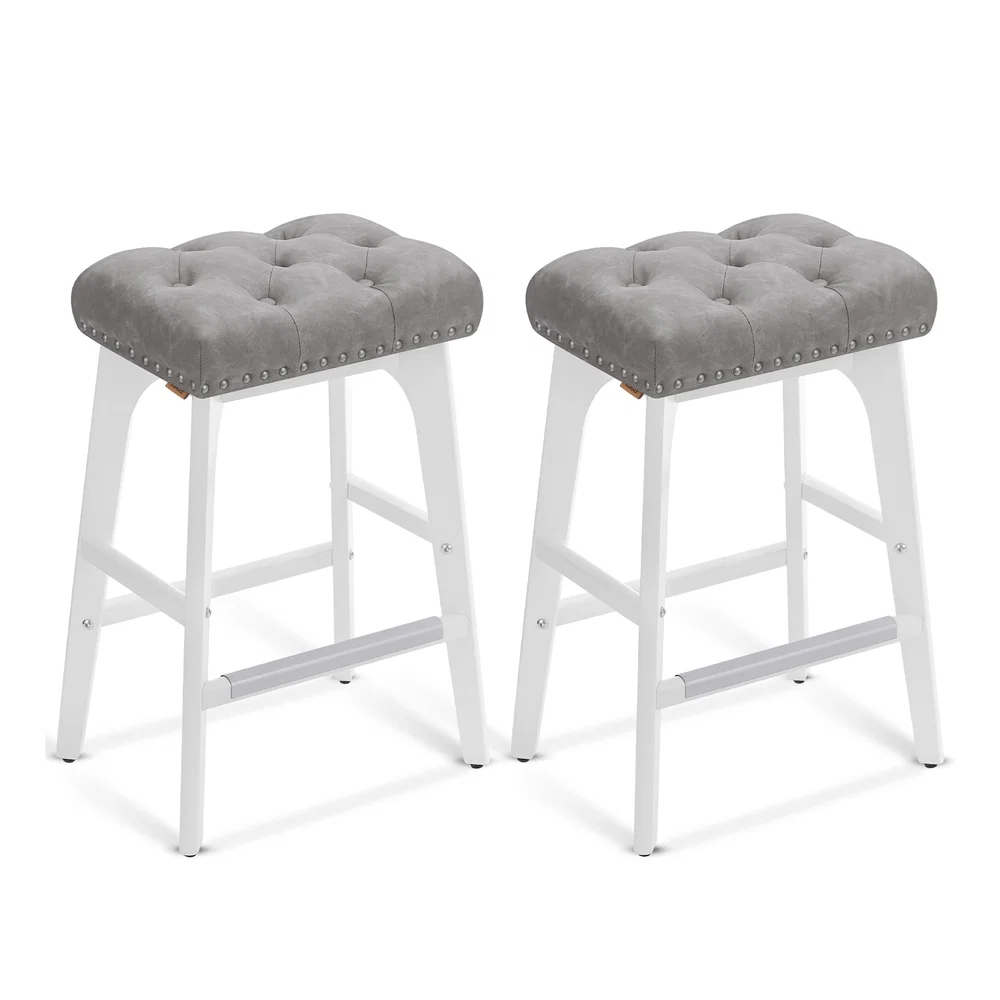 Effective VASAGLE Bar Stools Set of 2 Soft