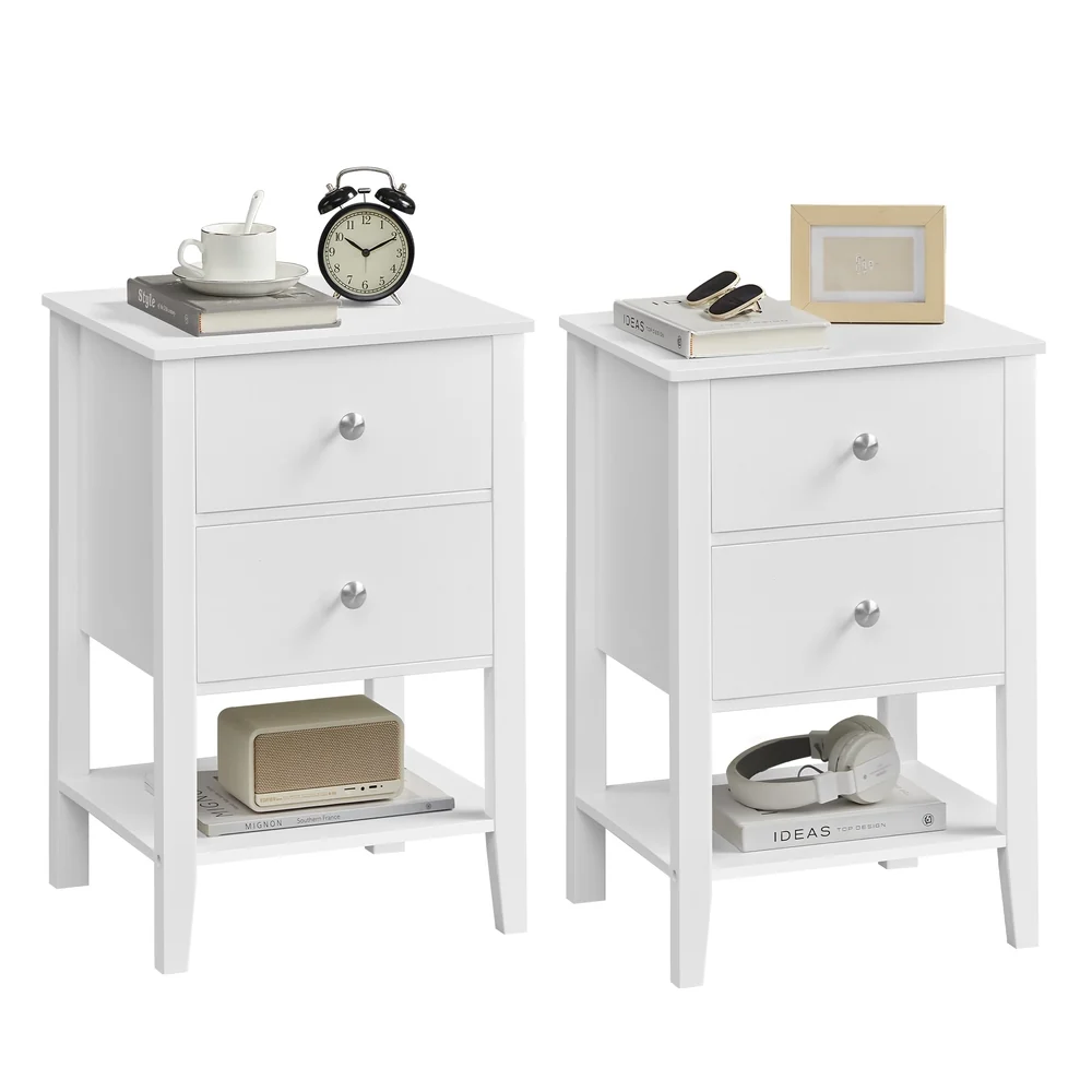 Secure VASAGLE Set of 2 Bamboo Nightstands Exclusive