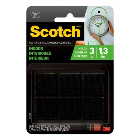 Soft SCOTCH SQUARES 7 8 quot ID BLK Organic