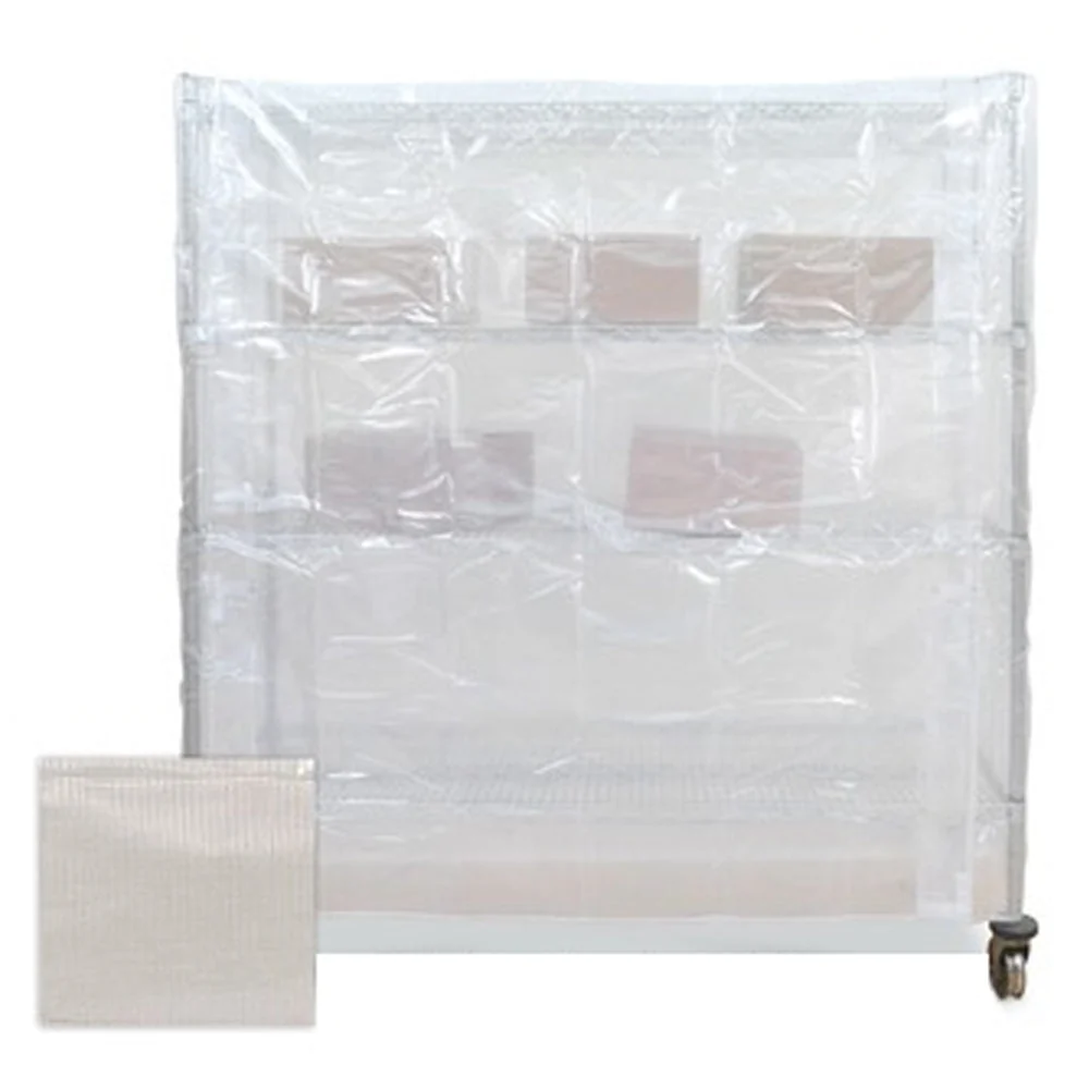 Consistent 24 quot d 1 8 quot Scrim Reinforced Clear Vinyl Cart Covers Elite