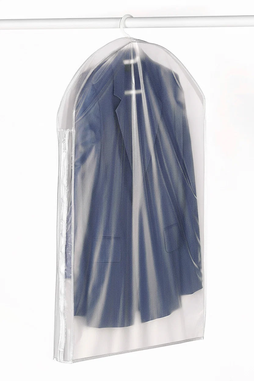 Expertly Made BAG SUIT VINYL WHT Solid