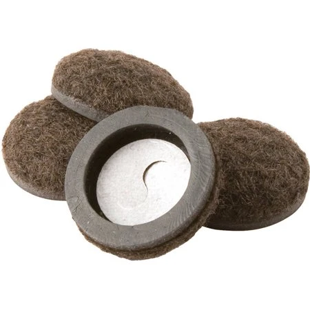 Fine Crafted SLIDERS FURN 1 quot FELT ADH BRN 4PK Long-Lasting
