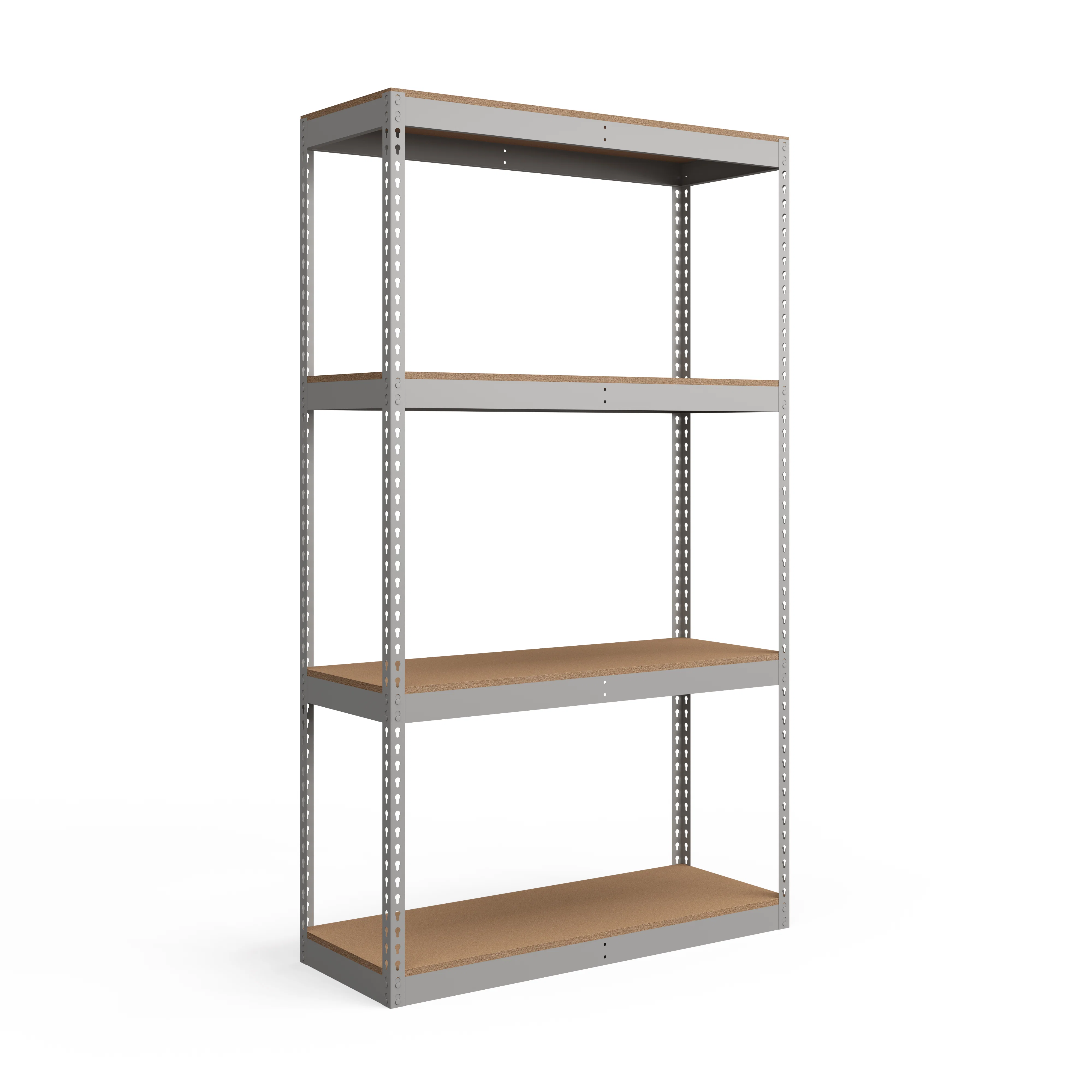 Relaxed Lyon 18 quot d 4-Shelf Heavy-Duty Boltless Shelving Starter Units – Gray Smart