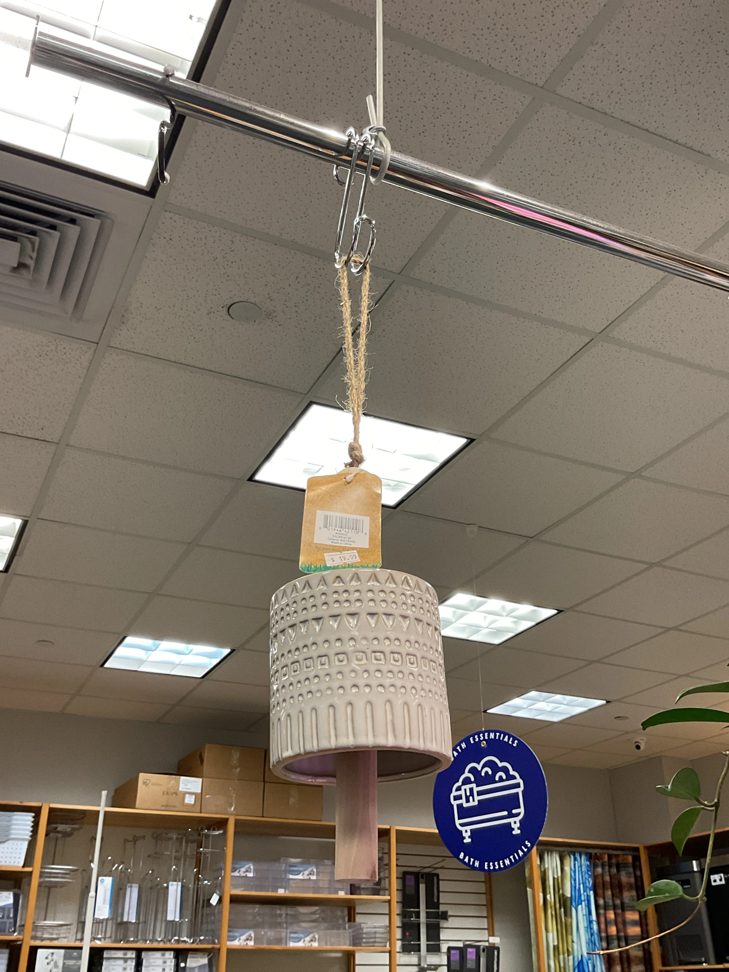 Prestigious BELL CHIMES CERAMIC 18 quot Genuine
