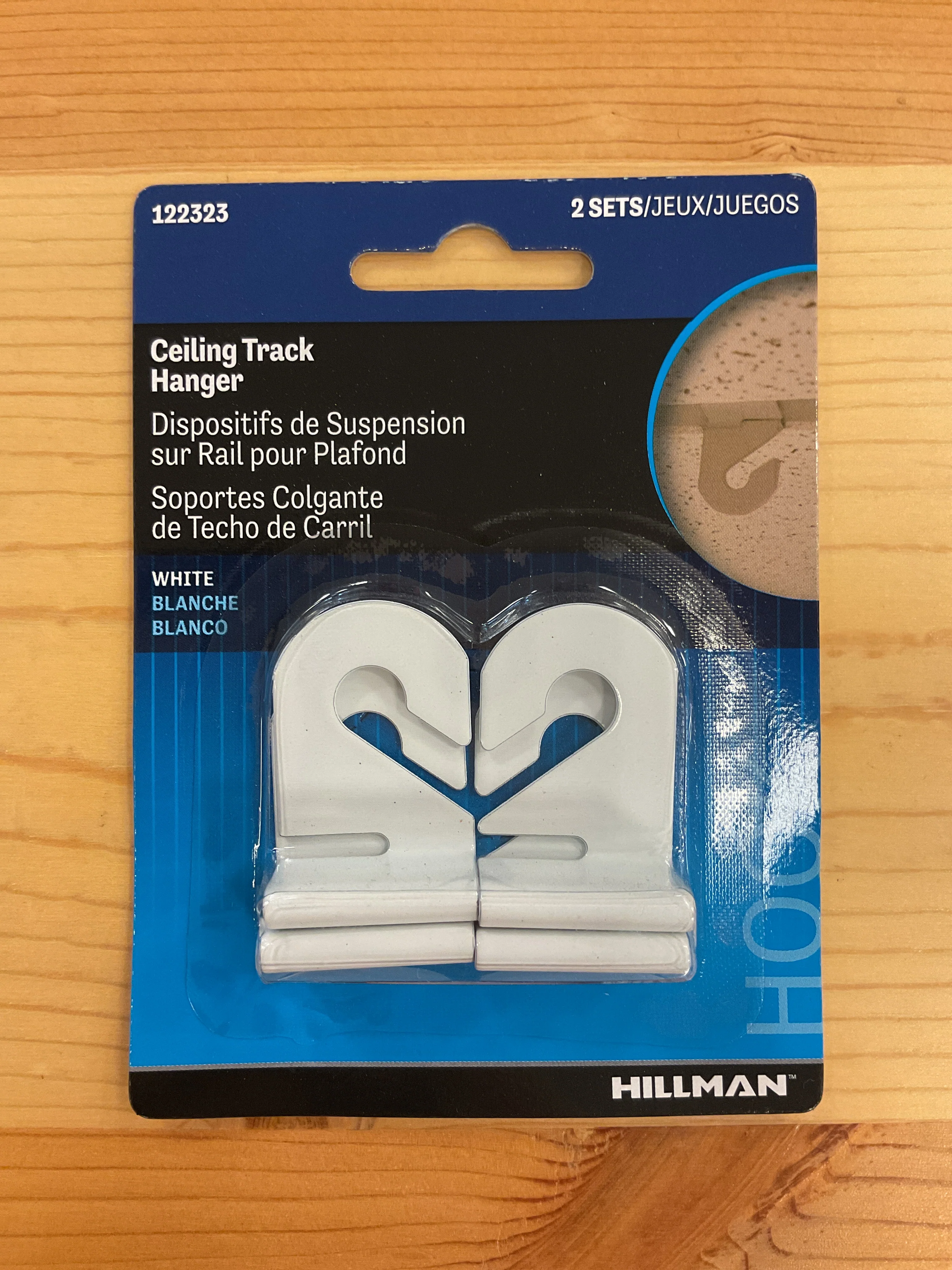 Premium Material CEILING TRACK HANGERS 4PK Solid