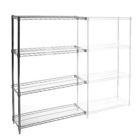 Sustainable 12 quot d x 30 quot w Wire Shelving Add-Ons w 4 Shelves Casual