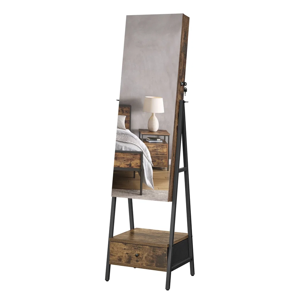 Casual SONGMICS LED Jewelry Cabinet Standing Outstanding