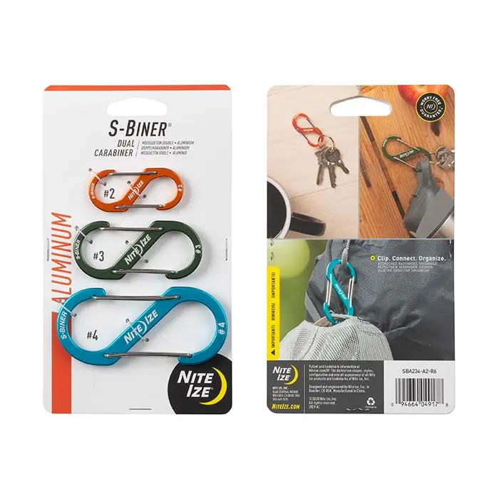 Prestigious S-BINER ALUM DUAL CARABINER 3PK Dependable