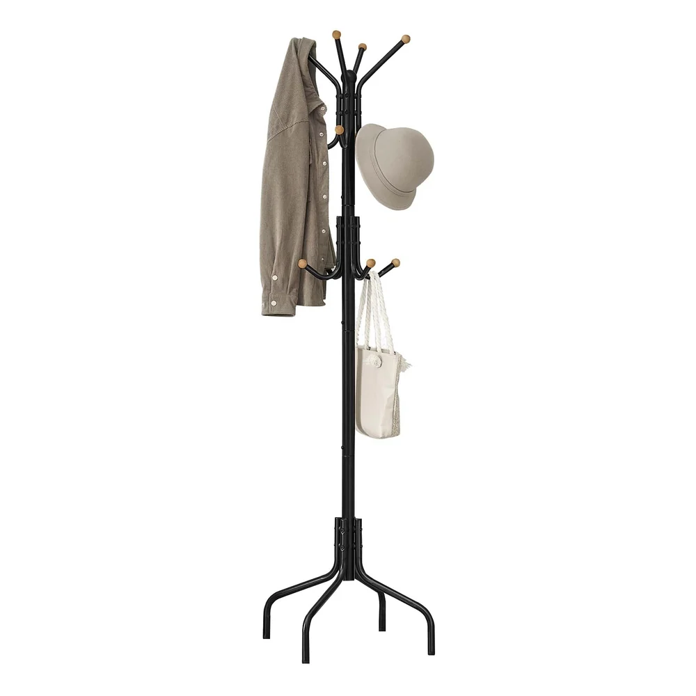 Soft SONGMICS Metal standing Coat Rack with 12 Hooks Pure