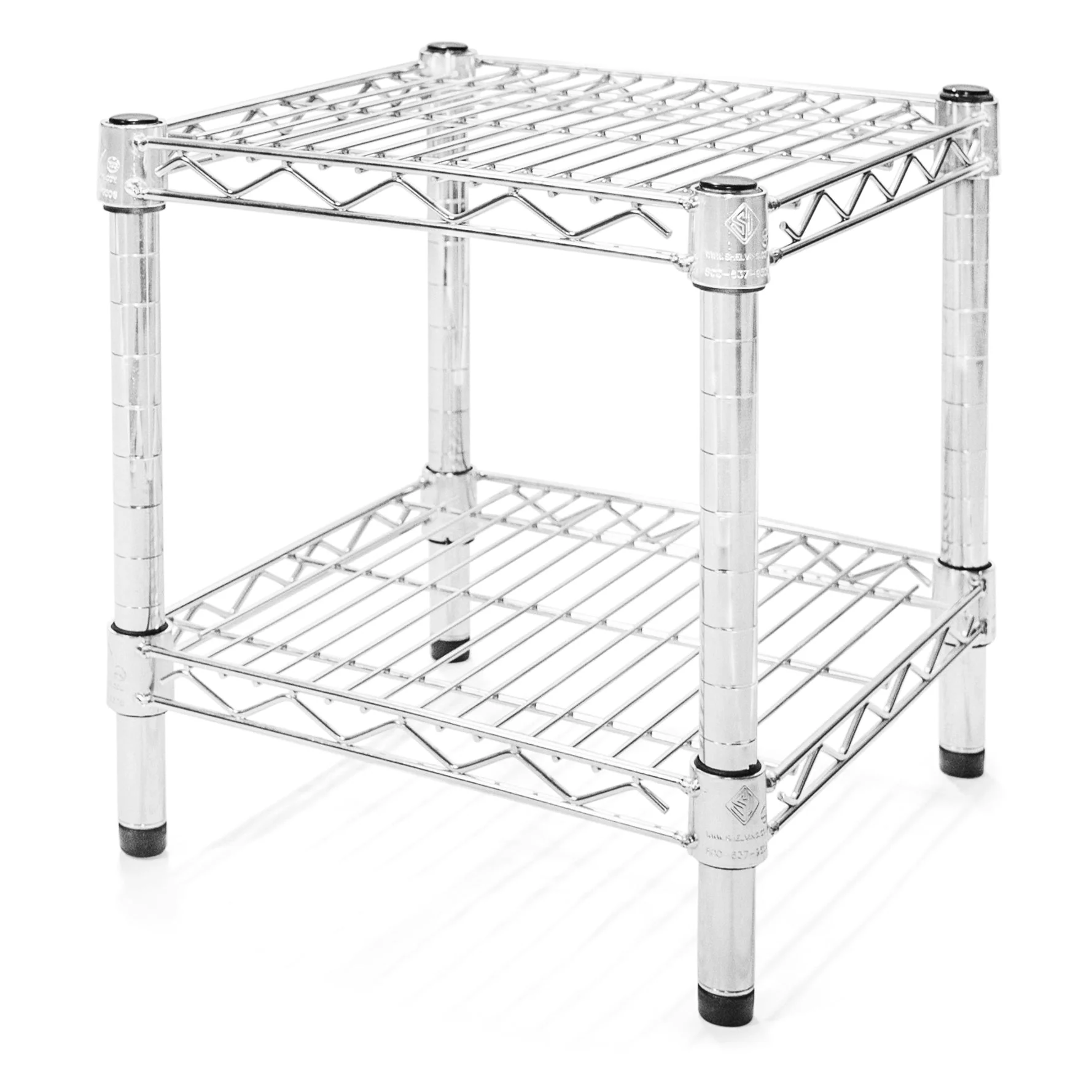Healthy 10 quot d x 14 quot h Chrome Wire Shelving w 2 Shelves High-Quality