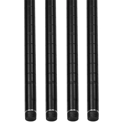 Proven Black Wire Shelving Posts – 4-Pack Responsible