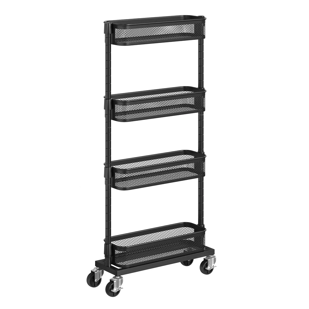 Genuine SONGMICS 4-Tier Slim Storage Cart on Wheels Elite