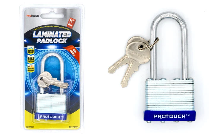 Detailed LAMINATED PADLOCK 1.5 quot W SHANK Fashionable