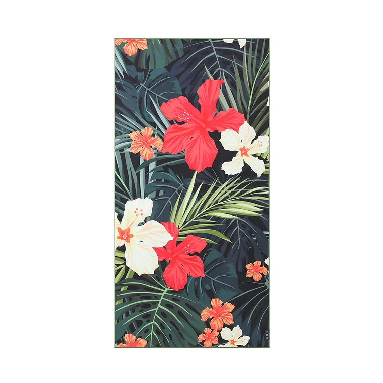 Sophisticated RHB BEACH TOWEL HIBISCUS FLOWERS First-Class