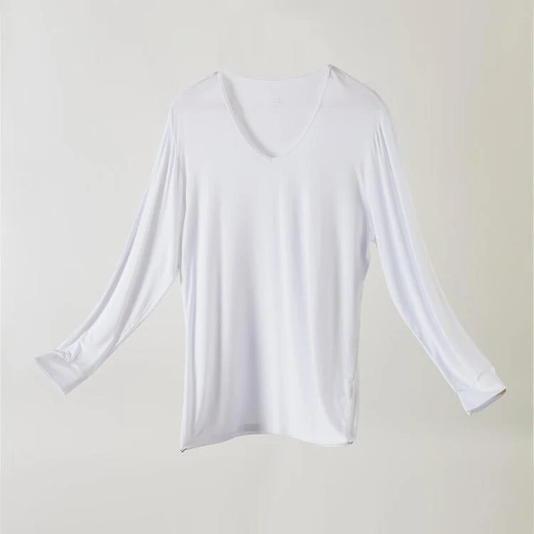 Smooth MEN MODAL LYCRA VNECK LONG WH XXL Fast