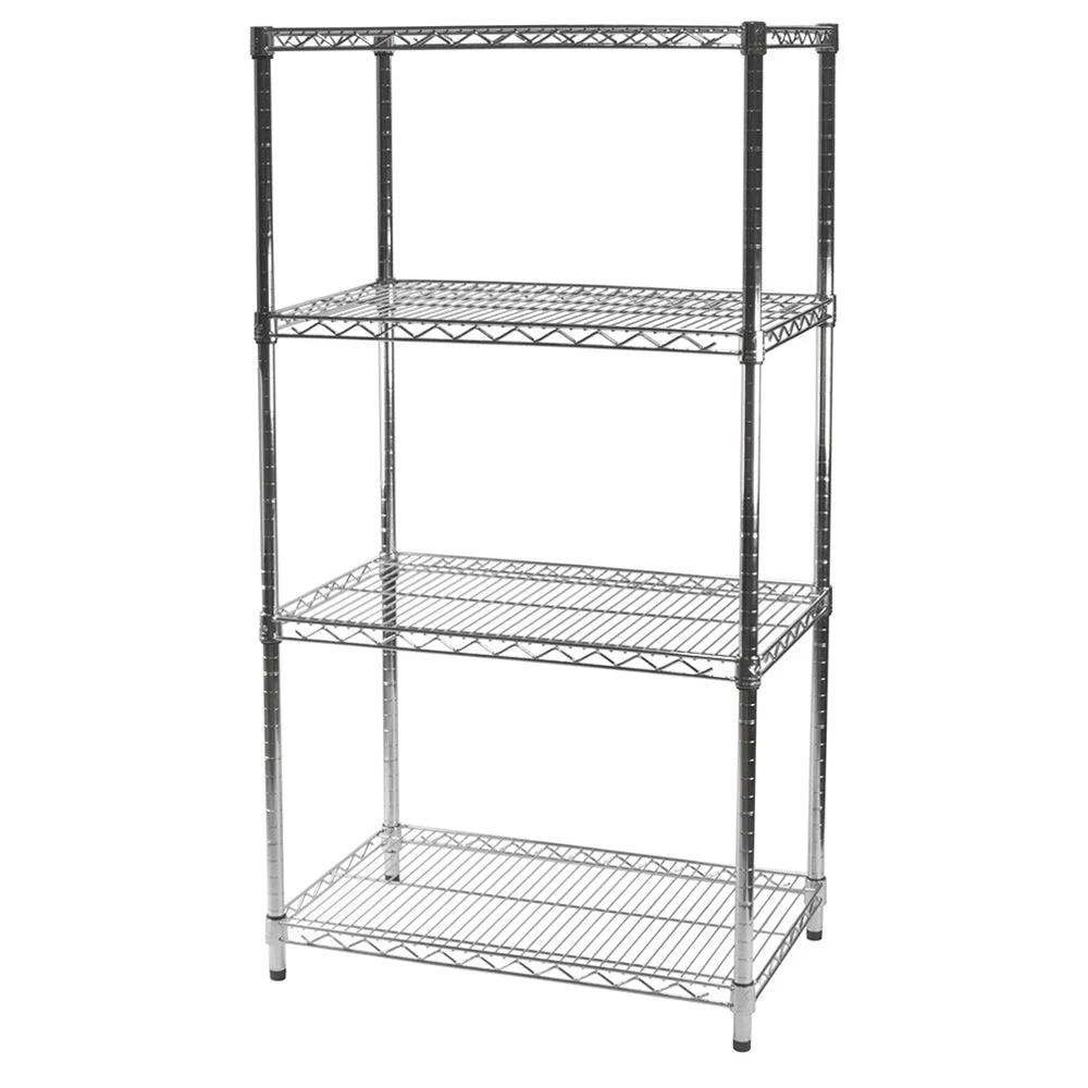 Innovative 21 quot d x 30 quot w Chrome Wire Shelving w 4 Shelves Premium
