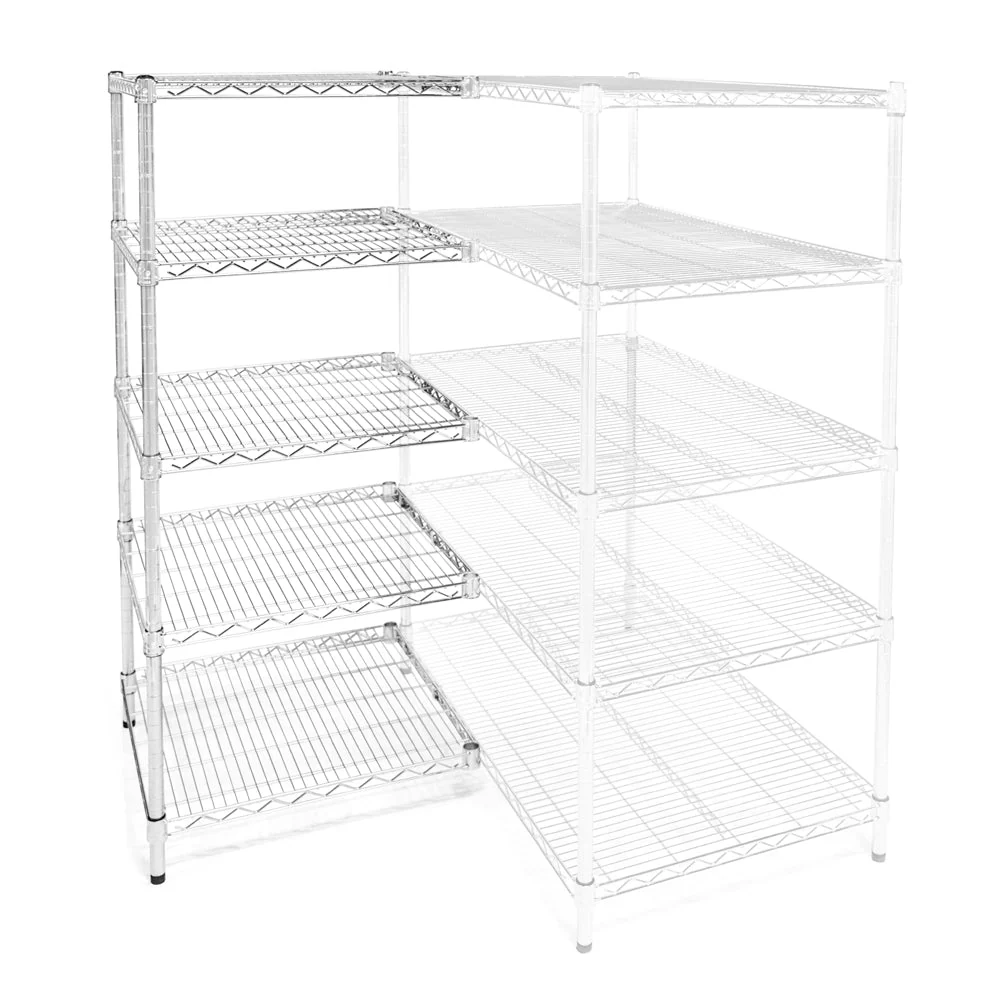 Enhanced 21 quot d x 30 quot w Wire Shelving Add-Ons w 5 Shelves High-Quality