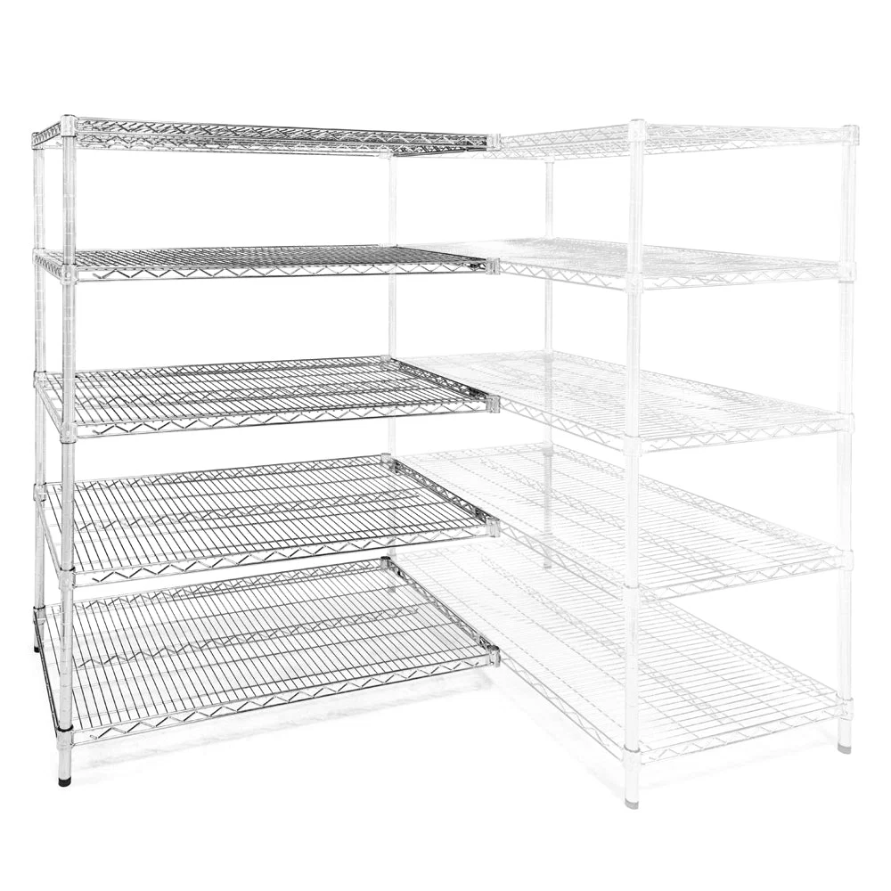 Casual 21 quot d x 48 quot w Wire Shelving Add-Ons w 5 Shelves Easy-to-Use