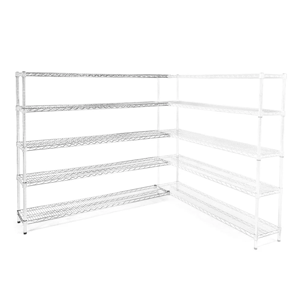 Next-Generation 12 quot d x 72 quot w Wire Shelving Add-Ons w 5 Shelves Recyclable