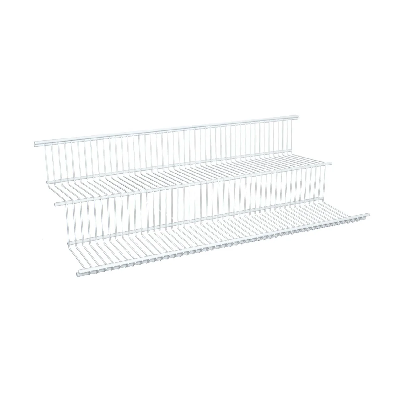 Stylish 30 quot TIERED VENTILATED SHELF WHT Original