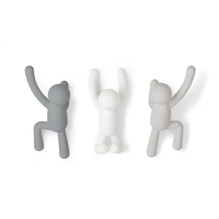 Natural BUDDY HOOK ASSTD 3 WHITE amp GREY Clean