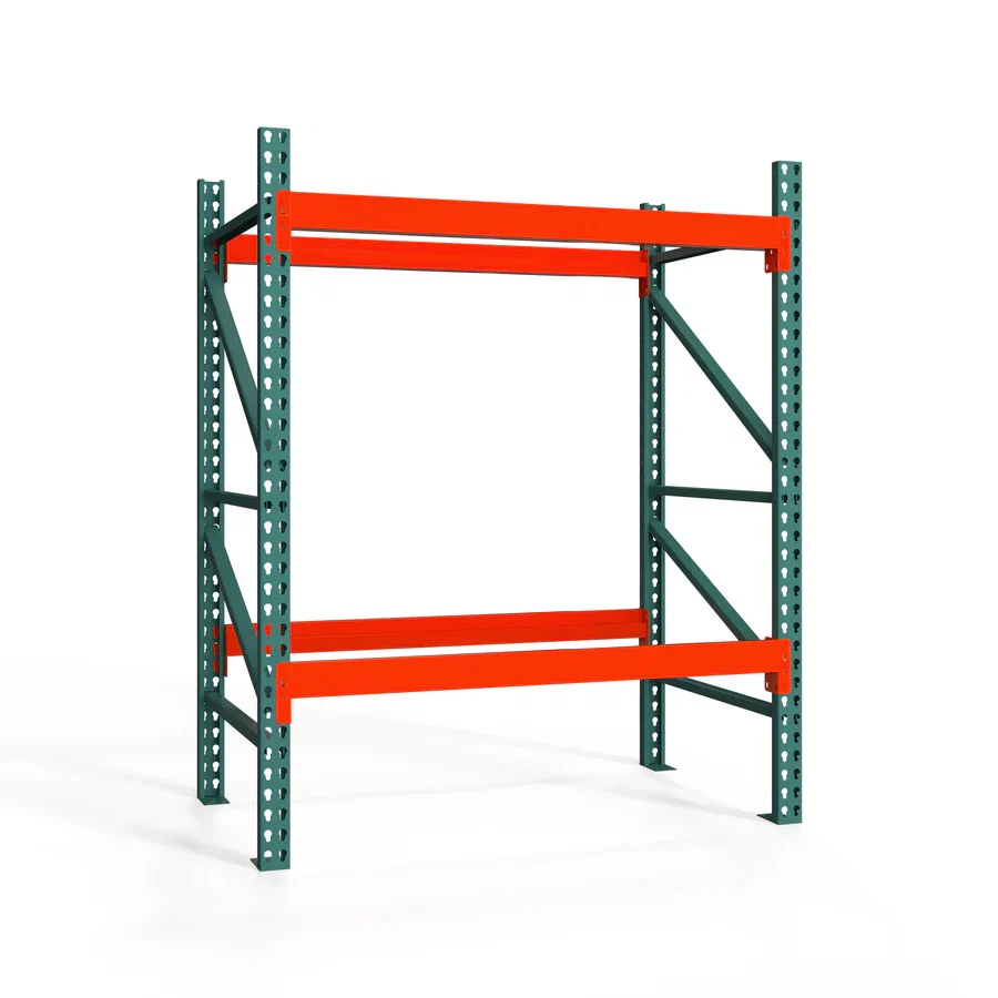 Exclusive 2-Tier Teardrop Pallet Rack Starter Units – 36 quot d x 72 quot h First-Class