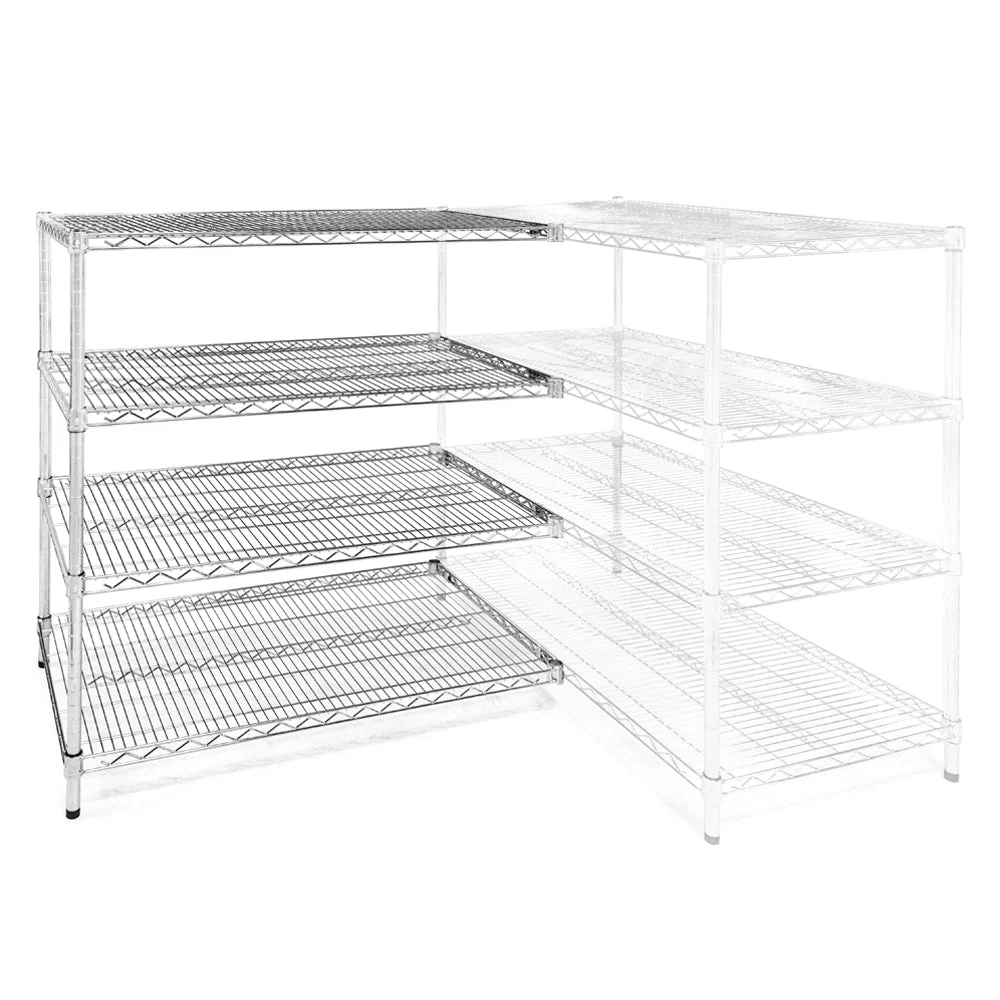 Sophisticated 21 quot d x 48 quot w Wire Shelving Add-Ons w 4 Shelves Stylish