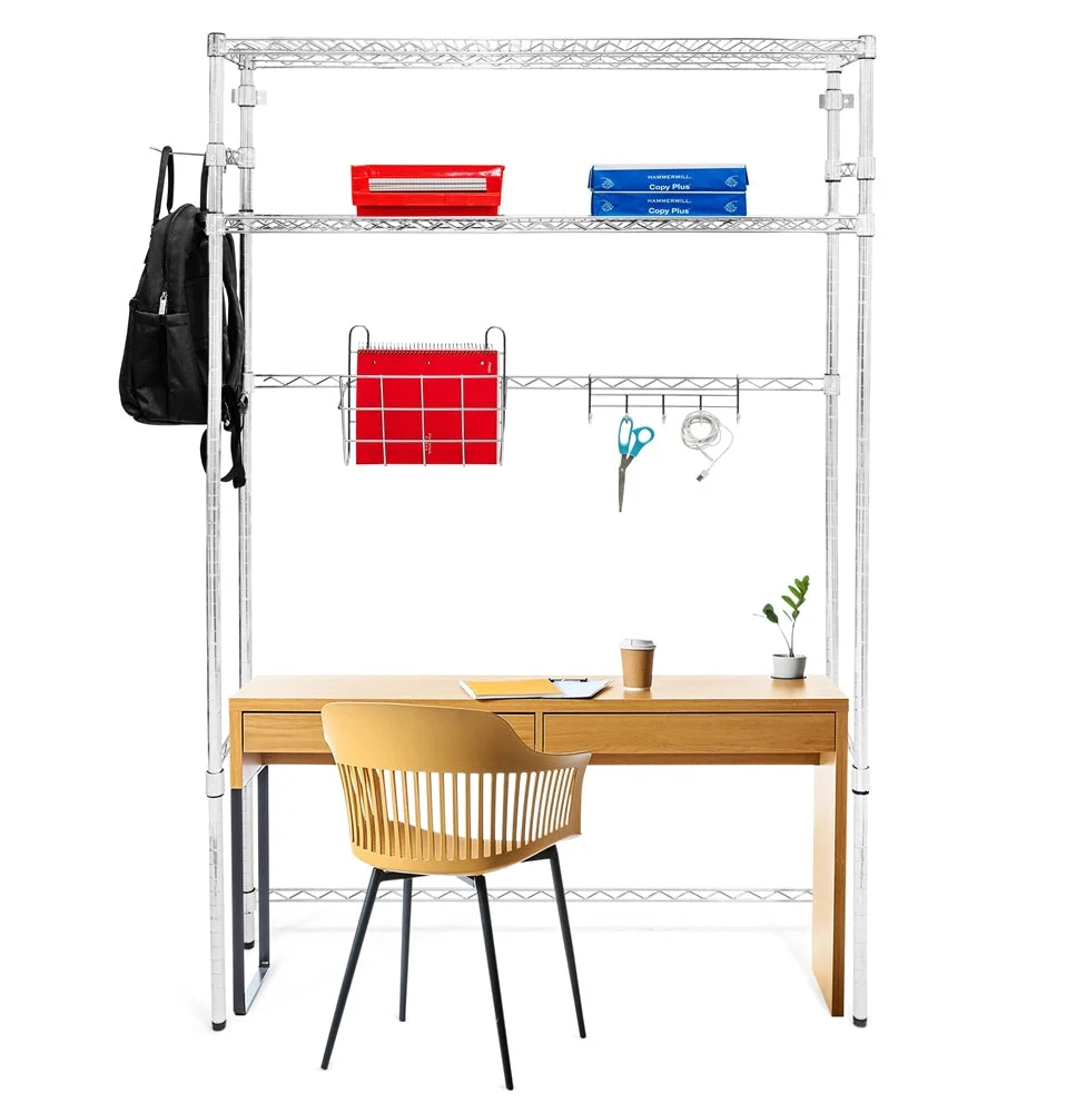 Sophisticated Over-The-Desk Storage Flexible