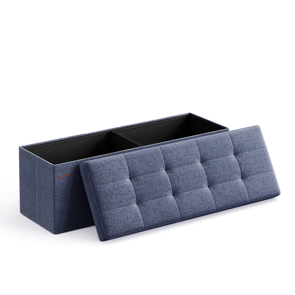 Next-Generation SONGMICS MAZIE Collection – Folding Storage Ottoman Bench Contemporary