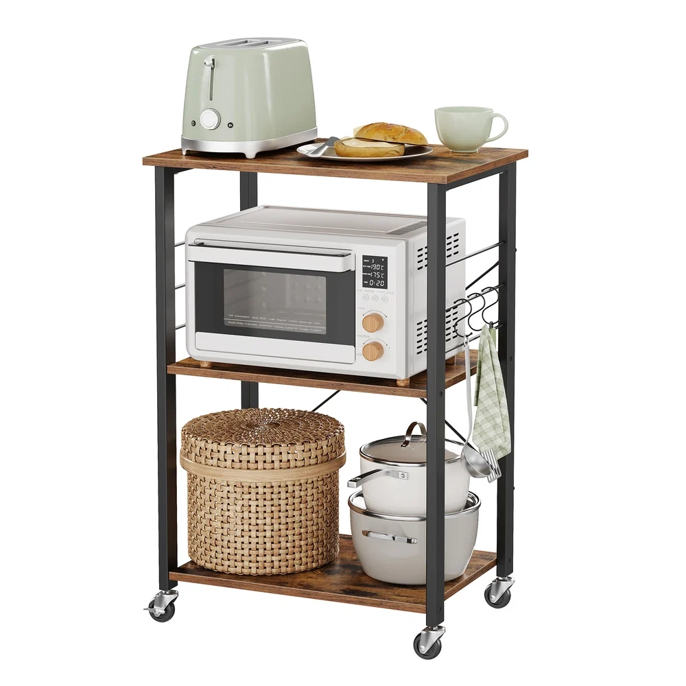 Detailed VASAGLE Vintage Kitchen Shelf Artisan