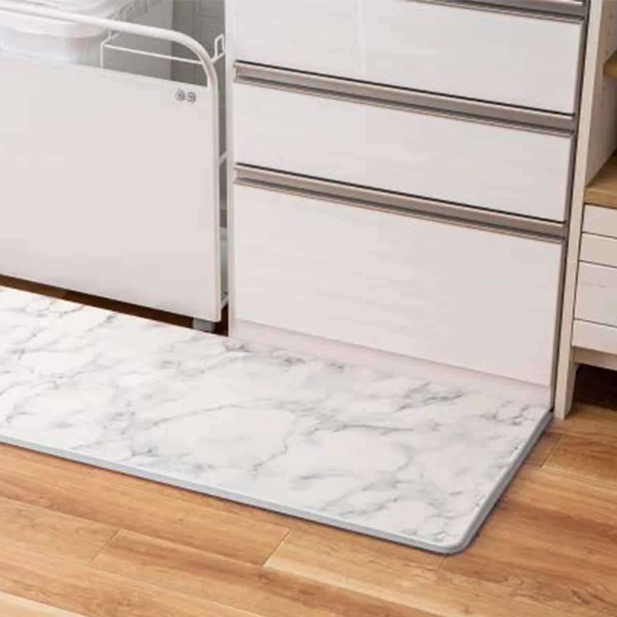 Fine Crafted EVA Kitchen Floor Mat 45 x 180cm NA22 Light Grey Optimized