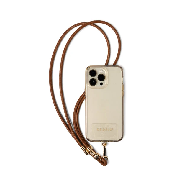 Relaxed SMARTPHONE LANYARD CHESTNUT Minimalist