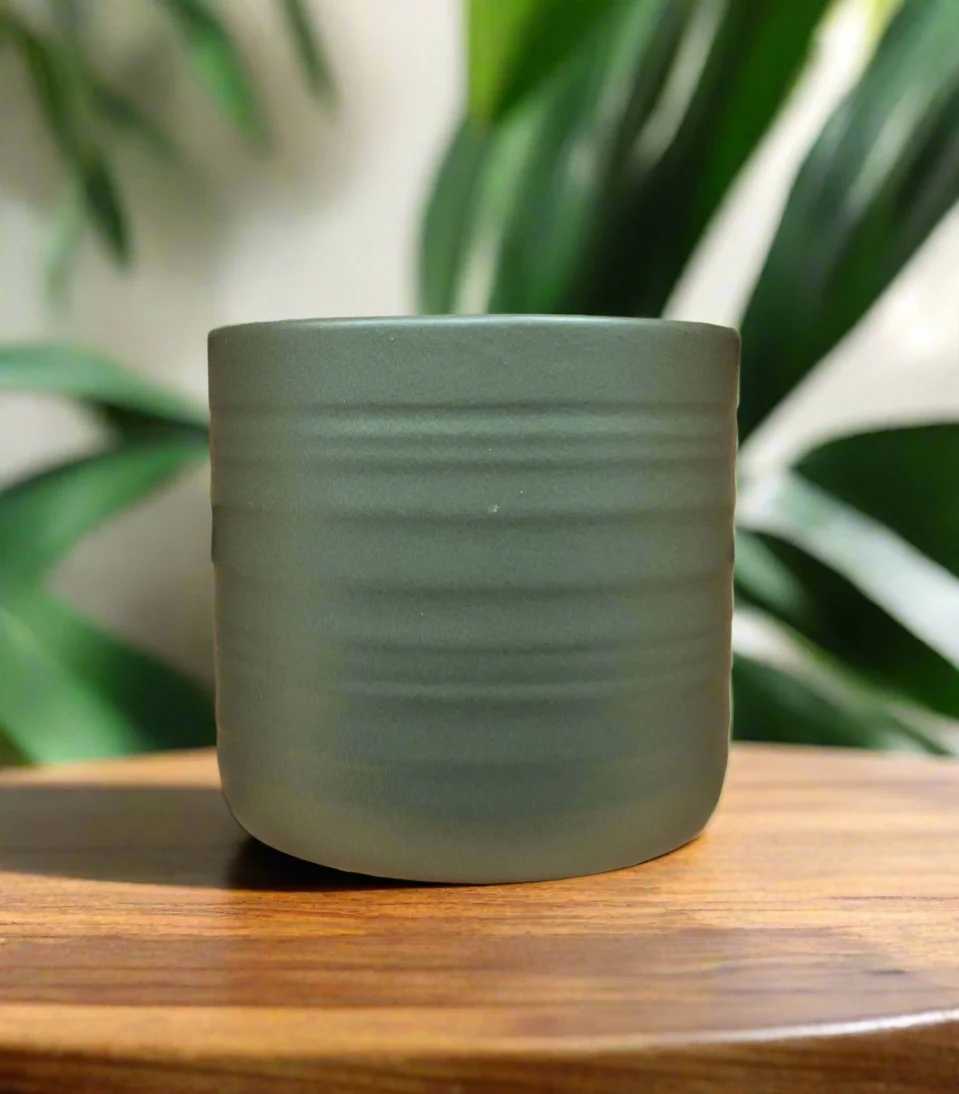 Environmentally Friendly COTTAGE POT 4.8 quot FOREST GREEN Long-Lasting