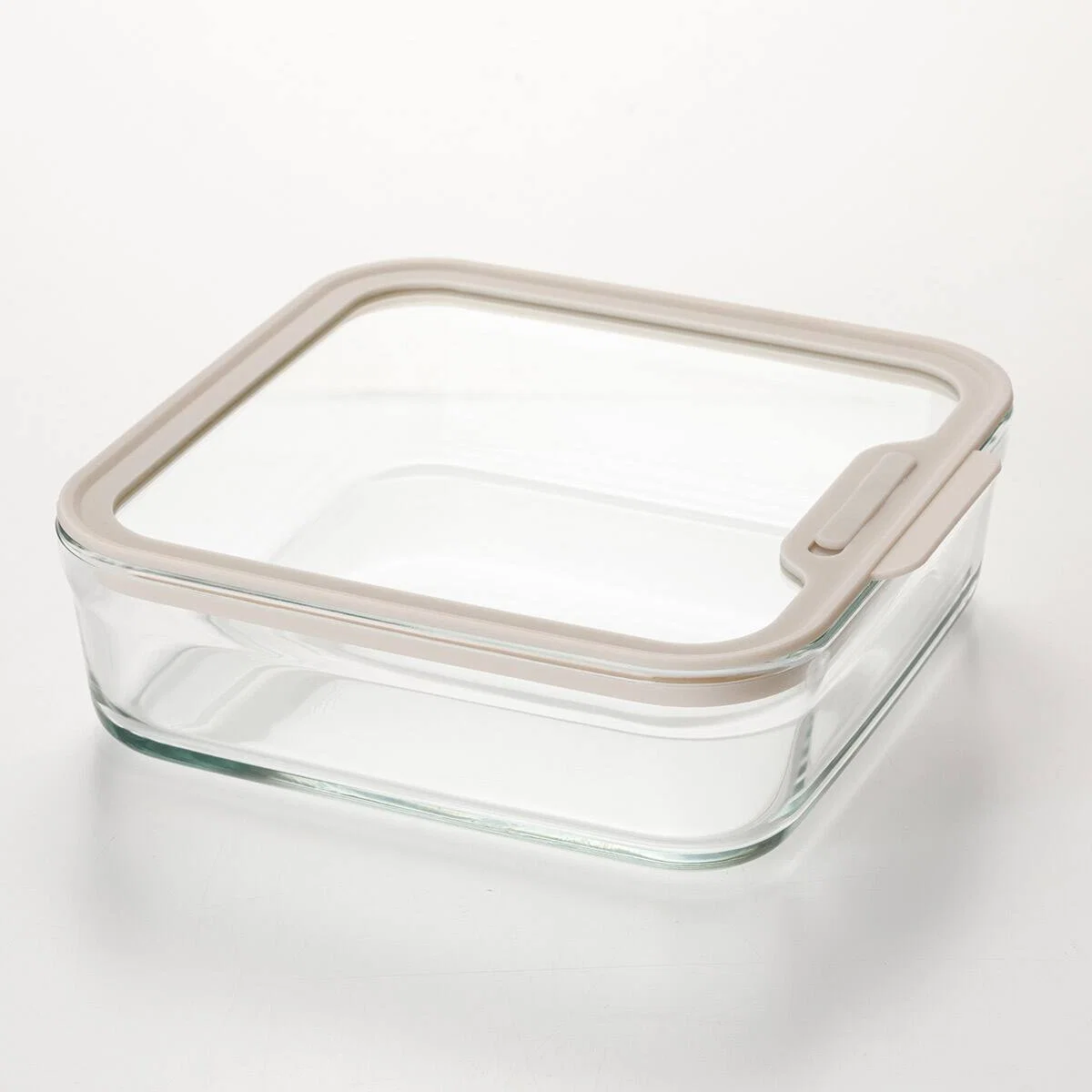 Refined High Borosilicate Glass Food Storage Container 1370ml RC001 Mocha Prestigious