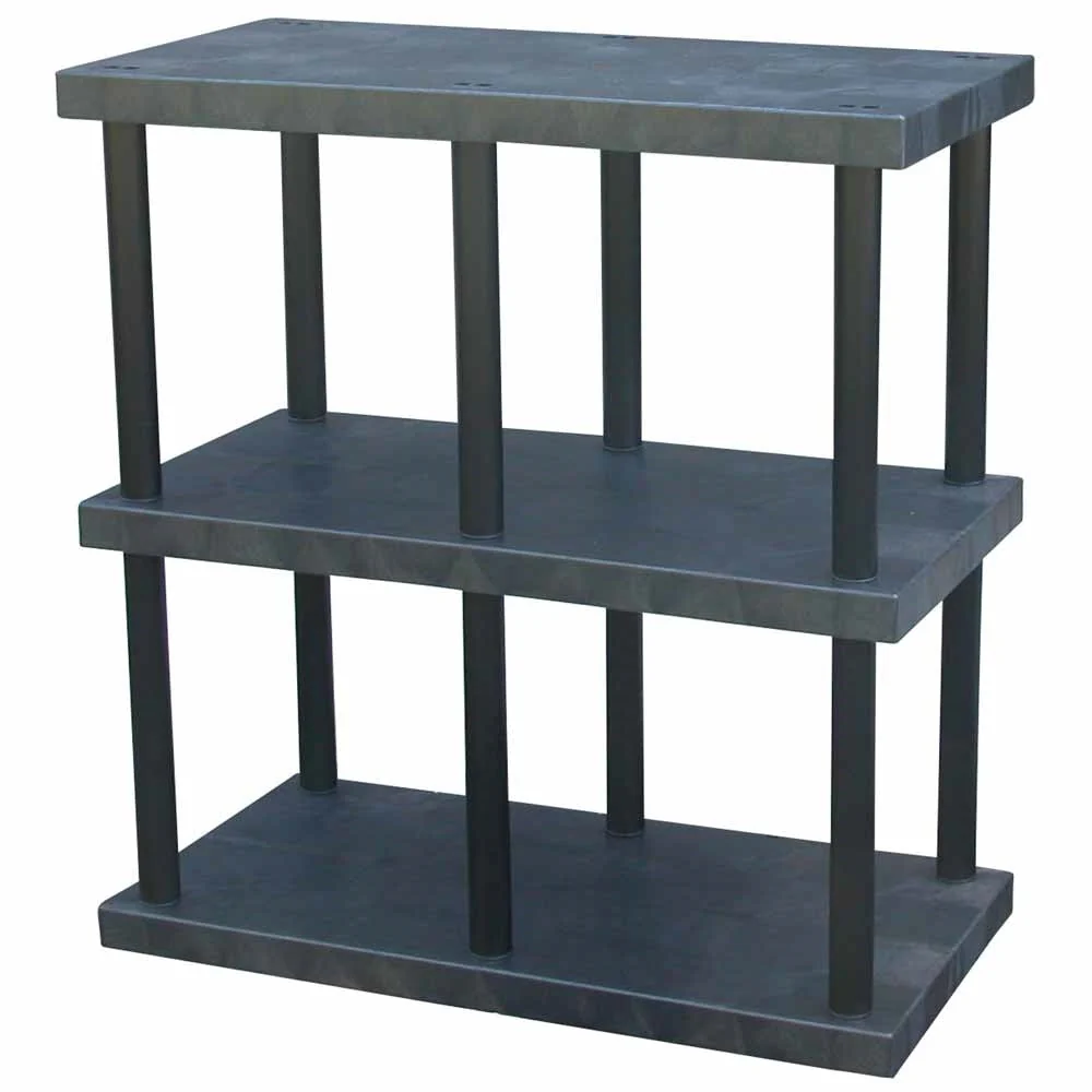 Eco-Friendly DuraShelf Solid Top 24 quot d x 48 quot w x 51 quot h 3-Shelf System Expertly Made