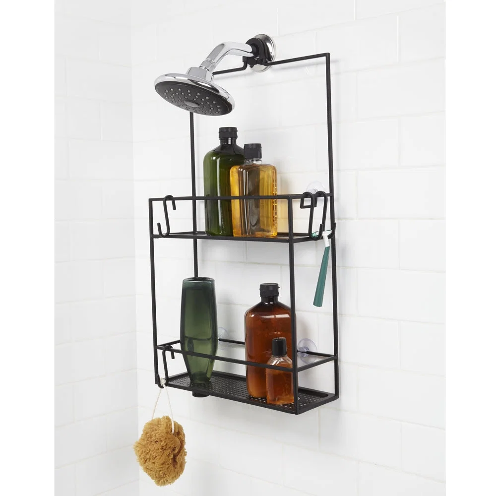 Enhanced Cubiko Shower Caddy Black Artisan