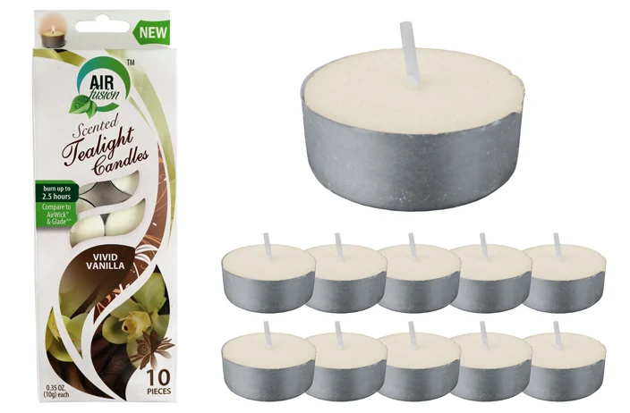 Modern TEA LIGHT 10PK VANILLA Long-Lasting
