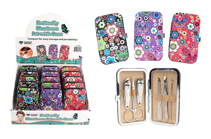 Long-Lasting FLORAL BUTTERFLY MANICURE SET Crafted