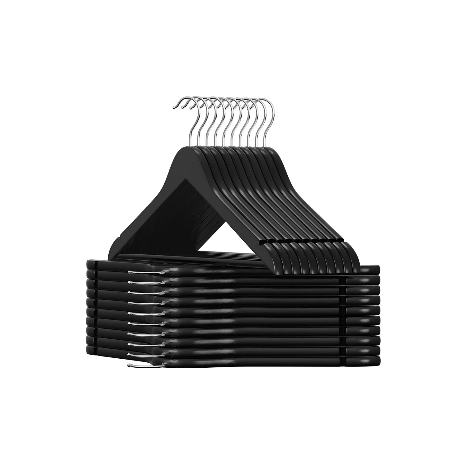 Practical SONGMICS 20-Pack Coat Hangers with Shoulder Notches Convenient