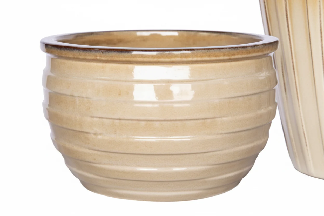 Elegant TECHNO 16.5 quot BOWL PLANTER CREAM Dependable