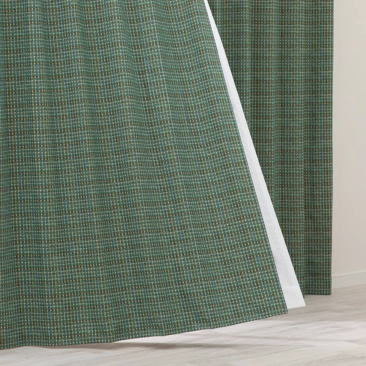 Exclusive RD132 Blackout Curtain Green W100 x H200 cm 2 Panels Enhanced