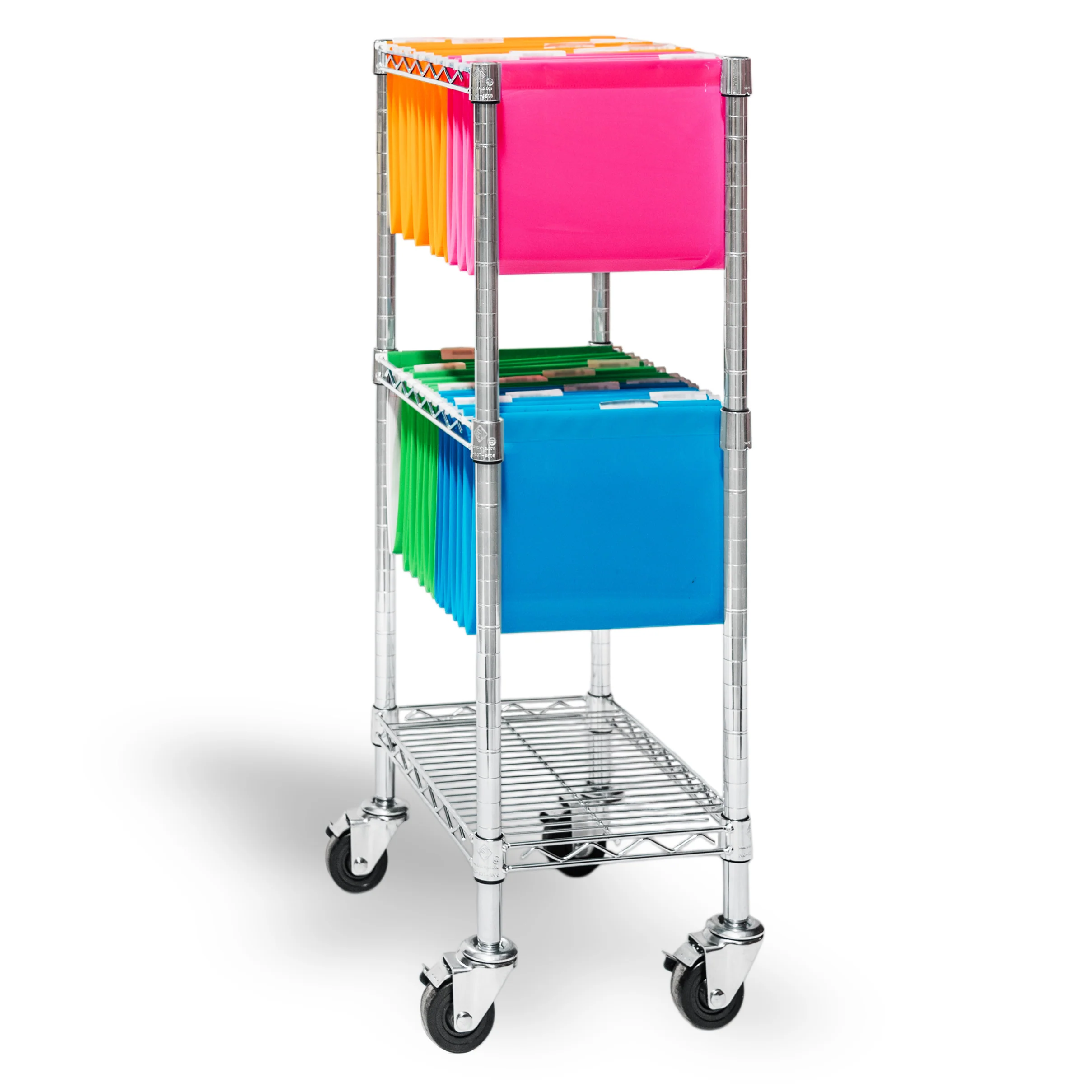 Recyclable 2-Tier File Cart Expertly Made