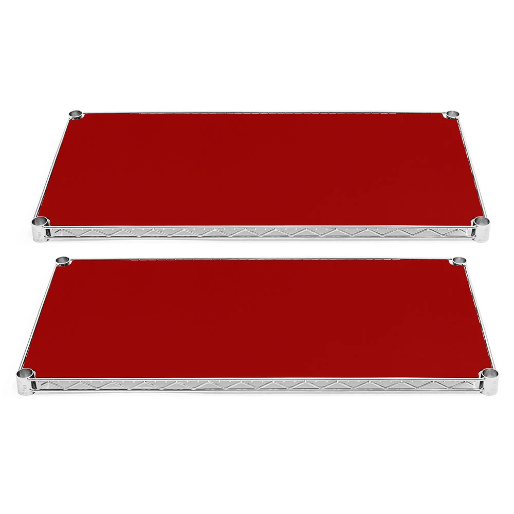 Practical 10 quot d Plastic Wire Shelf Liners 2-Pack – Red Prestigious