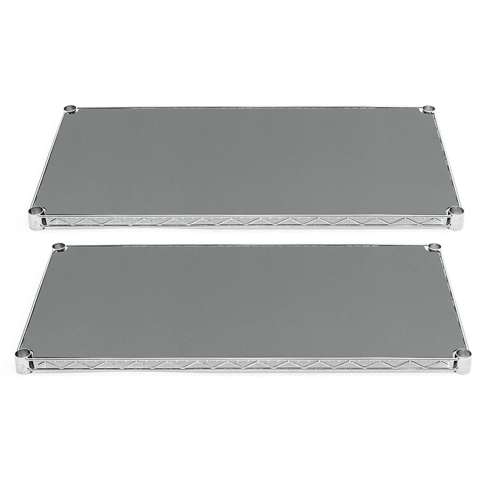 Effective 12 quot d Plastic Wire Shelf Liners 2-Pack – Dark Gray Contemporary