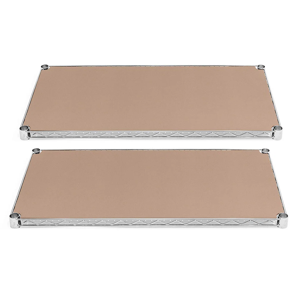 Fashionable 12 quot d Plastic Wire Shelf Liners 2-Pack – Beige Advanced