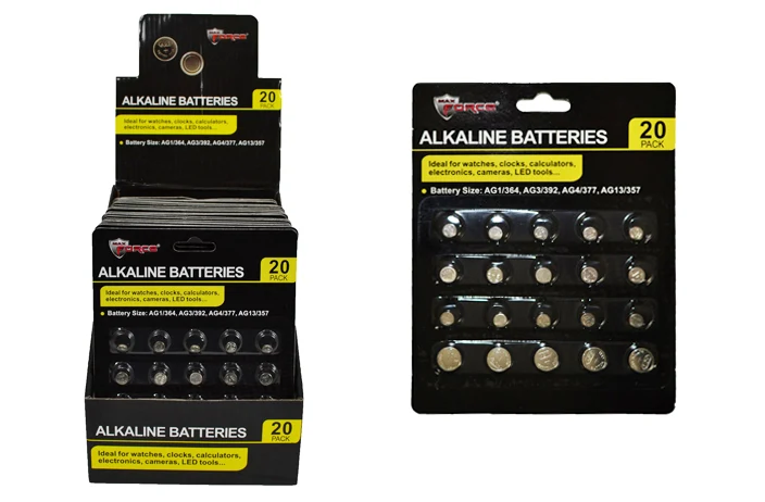 Crafted CELL BUTTON BATTERIES 20PK ASSTD Selected